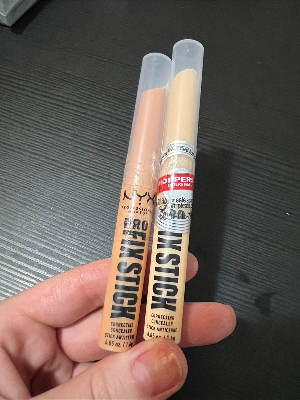 NYX Pro Fix Stick Correcting Consealer in Shade- 04 Dark Peach , 03 Yellow,nobox